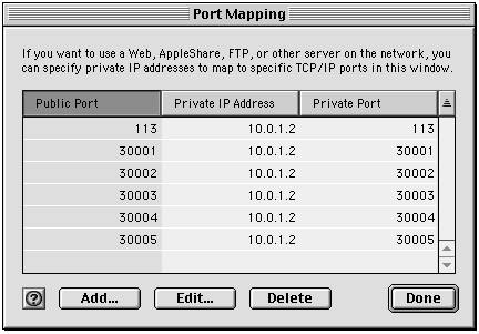 airport port mapping overview